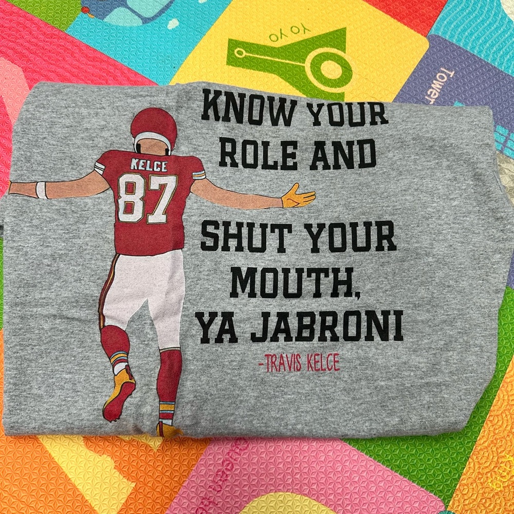 Travis Kelce tshirt. Unisex size large